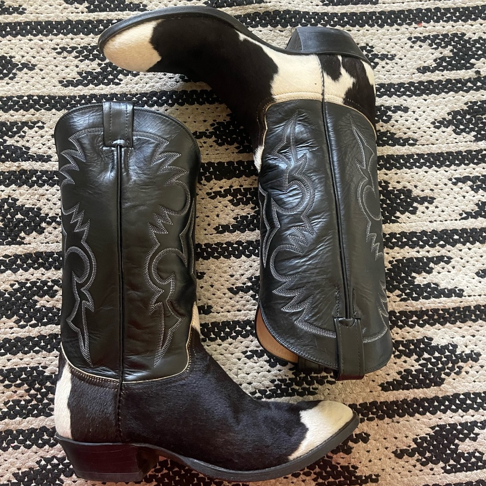 Cowhide Leather Western Boots